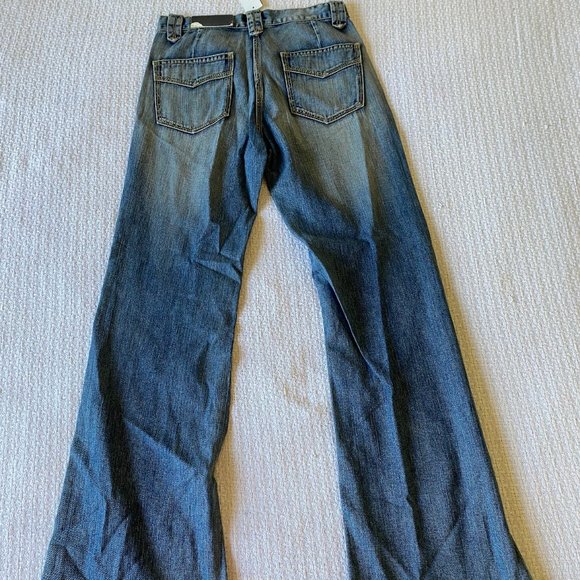 Women's Flare Bell Bottom Jeans Destroyed Flare Denim Pants 70s Outfits Women - Picture 2 of 4